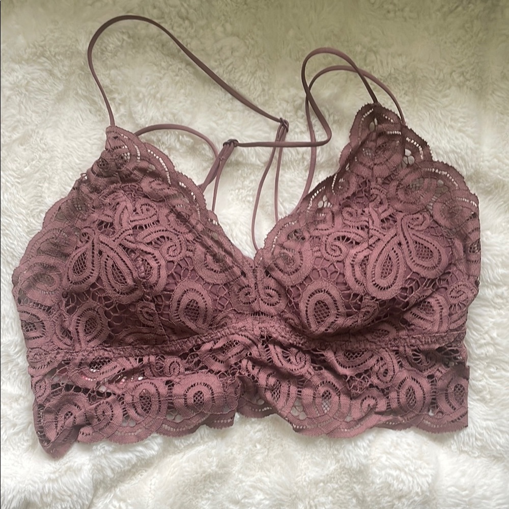 Lace Bralette in Mauve